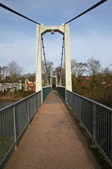 suspension bridge, River Exe