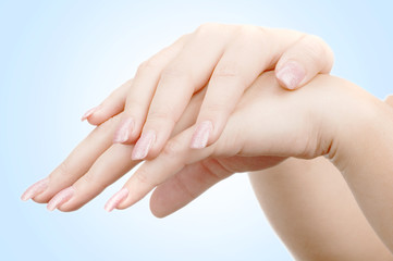 woman's hand isolated