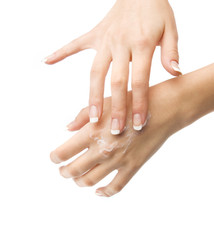 woman's hand isolated