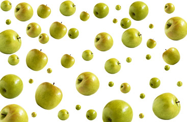 green apples background