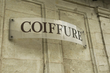 Obraz premium Enseigne coiffure