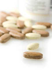 Fototapeta na wymiar Nutritional supplements