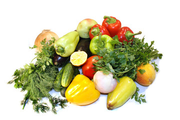 colorful group of vegetables and fruits