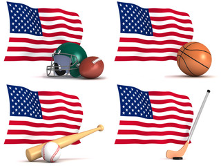 Sports played in The United States of America