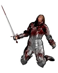 Fototapeta premium Wounded Knight - 2