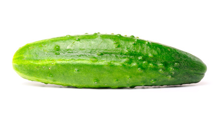 fresh cucumber isolated on white