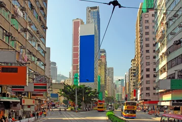 Zelfklevend Fotobehang China, Hong Kong Hennessy road © claudiozacc