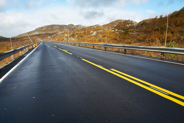 empty mountain road