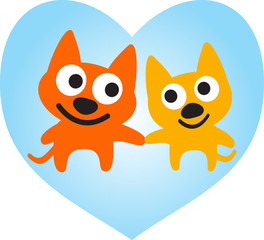 Fototapeta premium A Couple Of Dogs