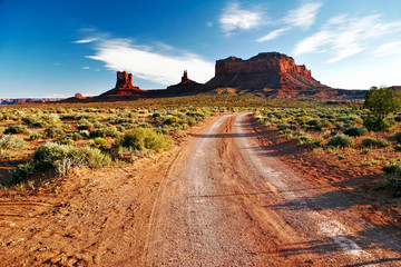 Road in Monument Valley. USA
