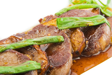 beef and aubergine