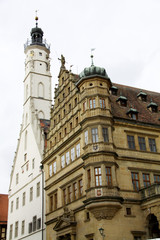 Fototapeta na wymiar Historische Gebäude in Rothenburg