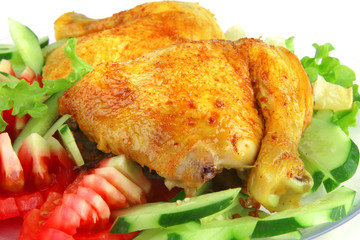 grilled chicken leg