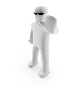 T&uuml;rsteher (mit Freistellungspfad/clipping path)