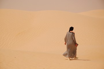 Dans le désert.