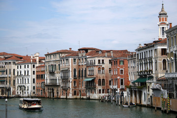 Fototapeta na wymiar Grand Canal from Rialto Bridge, Venice