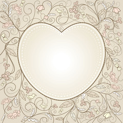 vector cute valentine card