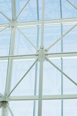 Fototapeta premium futuristic business center roof construction
