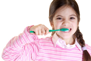 child teeth washing