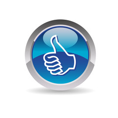 Icône pouce levé, ok, valider