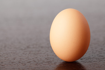 egg on table