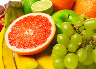 Ripe tropical fruits