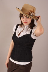 beautiful western woman