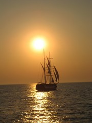 Fototapeta premium Tramonto sul mare