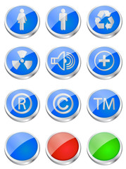 Glossy web buttons