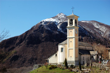 Fototapeta premium catholic church, Trarego, Italy