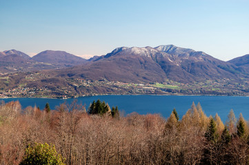 Panorami View on Maggiore Lake
