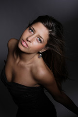 Naklejka premium Portrait of a beautiful young sexy woman
