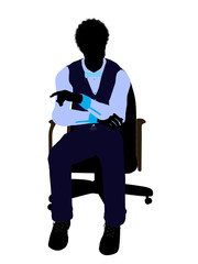 African American Male Business Silhouette