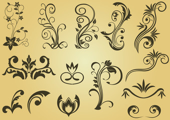 Flower patterns and borders