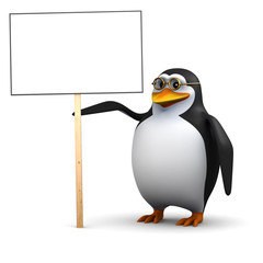 Placard penguin