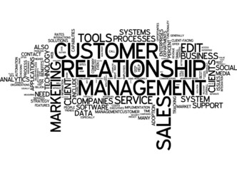 Fototapeta na wymiar Customer Relationship Management (CRM)