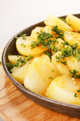 Roasted potatoes.
