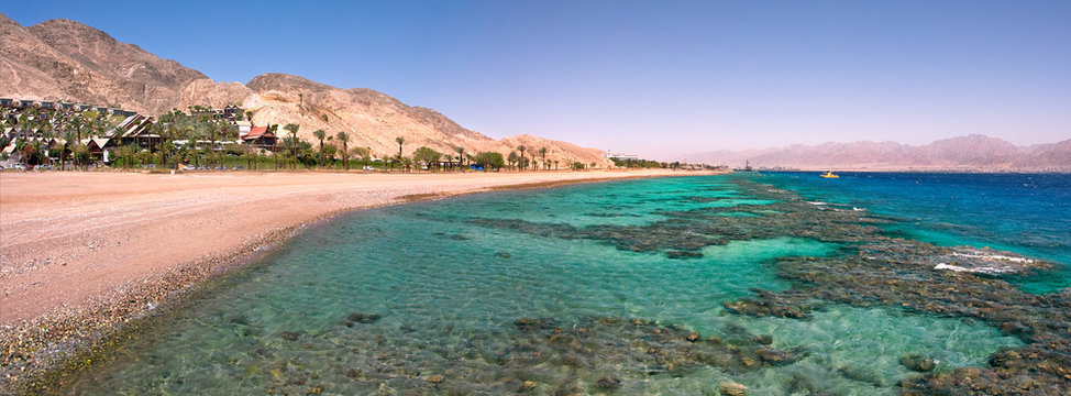 Panoramic view on Red Sea.