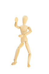 Artist's mannequin in a fighting pose