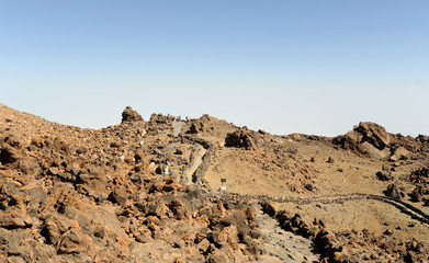 Sentier au sommet du Teide