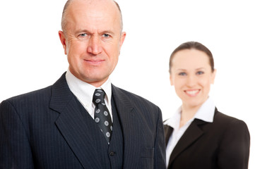 assured smiley business people