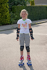 girl on roller skate