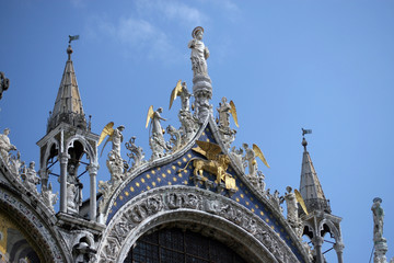 Fototapeta na wymiar Detail of St Mark's Basilica, Venice
