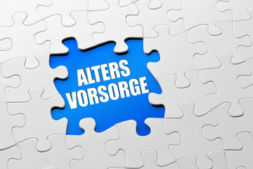 Altersvorsorge puzzle