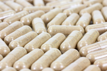 Hawthorn berry vitamin capsules