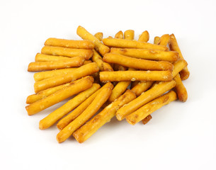 Bite sized pretzel sticks