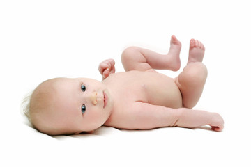 picture of lying back baby