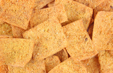 A close view of ranch flavored pita chips