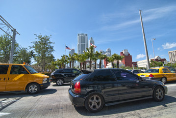 Fototapeta na wymiar Streets of Miami, Florida