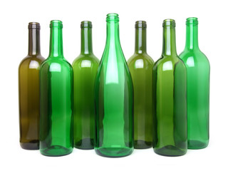 Empty wine bottles